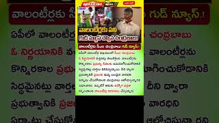 వాలంటీర్లకు చంద్రబాబు గుడ్ న్యూస్ AP Volunteer Latest News Today  Volunteers Salary Latest Updates [upl. by Costanzia]