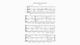 Green Grow the Lilacs violin duo score follow [upl. by Pascasia386]