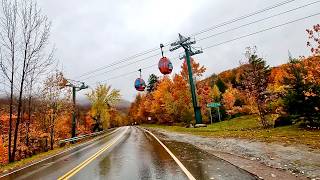 4K Autumn Drive in New England Hartford CT  Stowe Vermont [upl. by Cos]