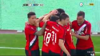 Gol de Funes Mori River 1  Temperley 0  Primera División 2015  Fecha 16 [upl. by Seppala]