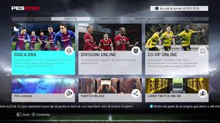 PES 2018  Menu principale [upl. by Anawahs106]