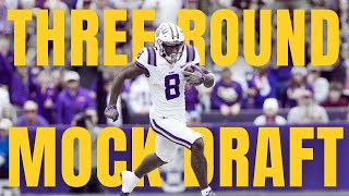 3 ROUND 2024 NFL Mock Draft WITH TRADES  2024 NFL Mock Draft [upl. by Radec]