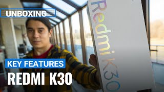 Xiaomi Redmi K30 unboxing and key features [upl. by Sirron396]