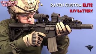 REVIEW  CUSTOM ELITE GampG Wild Hog 7quot ETU  23bbs   Raven Custom \ Airsoft Italia [upl. by Inol]