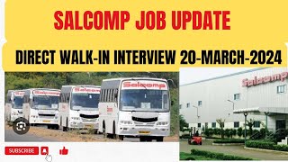 SALCOMP WALKIN INTERVIEW 20MARCH2024Career coachதமிழ் [upl. by Knutson]