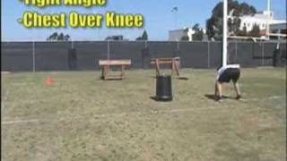 Football Drills For OLine  Pulling [upl. by Atsok]