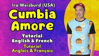 Cumbia Amore Line Dance Tutorial English amp French  Tutoriel Anglais amp Français [upl. by Murtha]