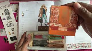 Daily Pages using GoGetterGirl planner and RongRong seasonal chic chronicles pet tape [upl. by Eneroc]