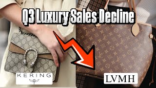 Worse than Expected Sales Drop in Q3 2024  Gucci in trouble⁉️ LVMH the worst ‼️ Hermes❔ [upl. by Michael216]