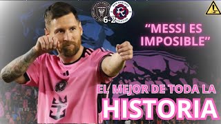 🚨PERIODISTA ARGENTINO SORPRENDIDO por HAT TRICK de MESSI y TRIUNFAZO del INTER MIAMI 62 [upl. by Bbor]