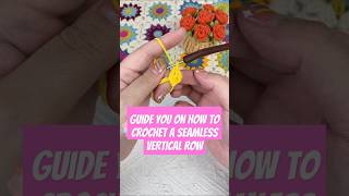 Guide you on how to crochet a seamless vertical row [upl. by Anawed]