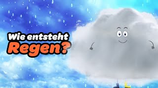 🌧 Walter Wolke erklärt Wie entsteht Regen 🌧 WetterWissen für neugierige Kinder [upl. by Eskil382]