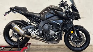 Yamaha Mt10 2019 Exhaust sound Arrow titanium slip on [upl. by Ennej275]