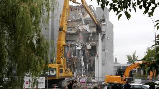 Canterbury Earthquake Demolition  Terrace Apartments South Tower Extended [upl. by Hoover377]