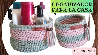 CESTO de TRAPILLO con unión PERFECTA  Crochet 2022 [upl. by Ettelegna]