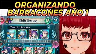 ORDENANDO MIS BARRACONES  AÑO 1  FIRE EMBLEM HEROES ESPAÑOL [upl. by Khudari]