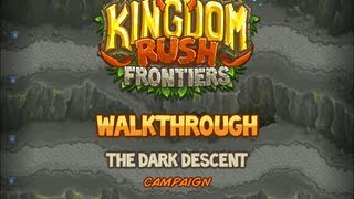 Kingdom Rush Frontiers Walkthrough The Dark Descent stg 14 Campaign Veteran [upl. by Suivart]