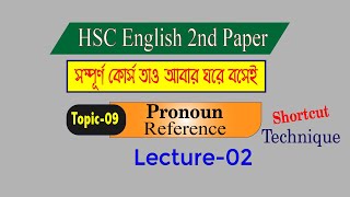 Pronoun Reference Lecture02  For HSC 2nd Year [upl. by Aihseyk]