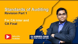 Standards of Auditing Revision Part 1 for CA Inter and CA Final [upl. by Grimbald]