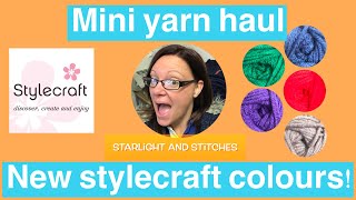 Mini wool warehouse yarn haul  new stylecraft colours [upl. by Laroc]