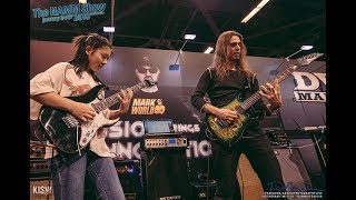 LisaX amp Kiko Loureiro DV Mark NAMM Booth  Anaheim CA 12719 [upl. by Josy]