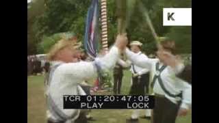 May Day UK 1960s70s Morris Dancing Maypole [upl. by Acinyt376]