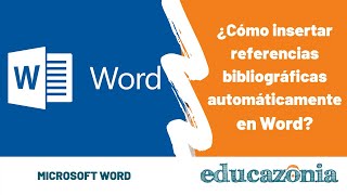 Como hacer citas y referencias bibliográficas APA en Word de forma fácil [upl. by Jodee10]