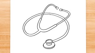 How to draw Stethoscope [upl. by Birkett]