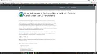 How to Start a Business in North Dakota  ND Secretary of State [upl. by Tildy527]