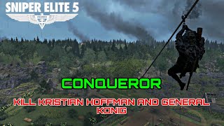 Sniper Elite 5 Conqueror Map  Kill Kristian Hoffman And General Konig  Gameplay [upl. by Sup524]