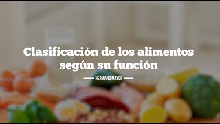 CLASIFICACIÓN DE LOS ALIMENTOS SEGÚN SU FUNCIÓN [upl. by Annaed]