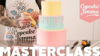 Tiered Cake Stacking howto Masterclass  Everything you need to know  Cupcake Jemma [upl. by Anoet]