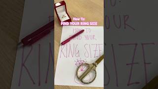 How to easily find your ring size 💍 ringsize diamondring engagementringshopping [upl. by Oconnor]