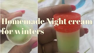 Homemade Night Cream for Oily Skin Dry Skin  Anti Aging Wrinkle Free DIY Night Cream [upl. by Schaffel203]