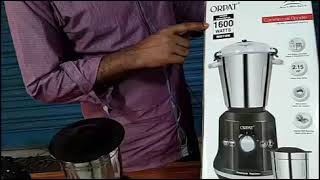 orpat mixer grinder 1600 watt Professional 215 HP [upl. by Anailil190]