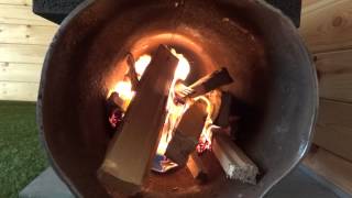 Rocket stove mass heater DIY part 1 [upl. by Nevlin702]