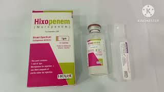 Hixopenem 500mg Injection Uses Hixopenem 1g Injection Uses Meropenem Injection Uses Hixopenem Inj [upl. by Malvin]