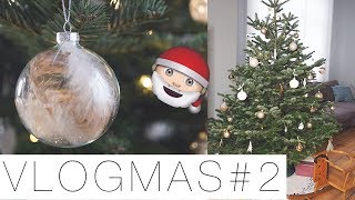 WEIHNACHTS DEKO amp WEIHNACHTSBAUM BESCHMÜCKEN  VLOGMAS 2 EILEENA LEY [upl. by Airotahs856]