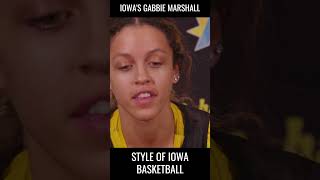 Gabbie Marshalls Eyes Are Piercing viral shorts iowahawkeyes [upl. by Lizned183]