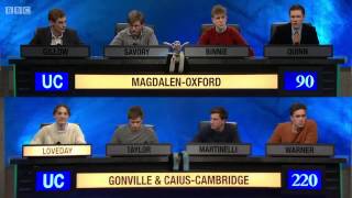 University Challenge Ted Loveday  Hapax Legomenon EXTREME EDITION [upl. by Bunder]