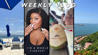 WEEKLY VLOG  Puerto Rico Trip  Im ENGAGED  Car Girl Talk [upl. by Aicila]