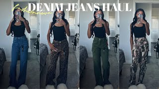 Fashion Nova Fall Denim Jeans Haul 2024 ☆ Trendy amp Affordable Jeans for Every Body Type [upl. by Nawek]