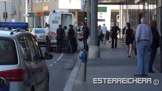 Polizeieinsatz Wien Randalierer in einem Supermarkt [upl. by Ademordna]