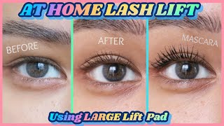 HOW TO AT HOME LASH LIFT using the LARGE lift pad  requested tutorial update [upl. by Nur]