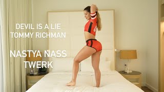 Tommy Richman  Devil is a lie  Nastya Nass  Twerk on the bed [upl. by Shutz]