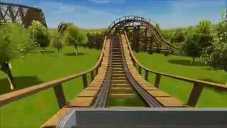 RCT3 Zippin Pippin Bay Beach Amusement Park [upl. by Cia]