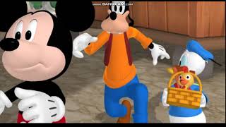 The Giant Chases Mickey Donald and Goofy in 8 Languages [upl. by Phillie]