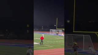 High school soccer is back Smooth finish goal cutback [upl. by Airym]