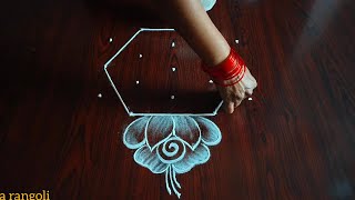 simple easy latest daily kolam 5×3 dots [upl. by Darej]