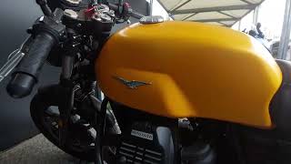 MOTO GUZZI V7 III STONE  POWERBIKE STUDIO [upl. by Ynohtn]